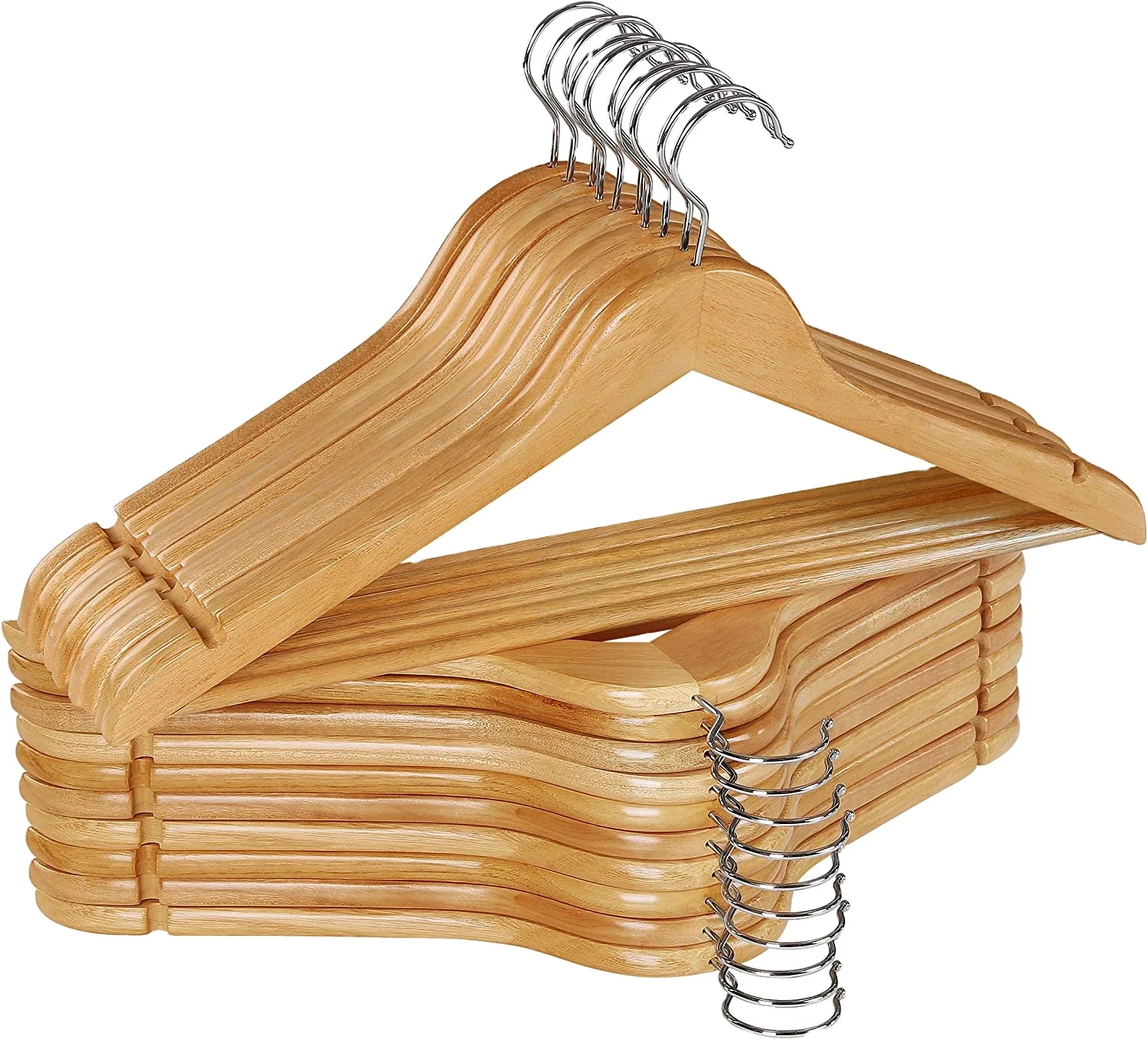 Hot Wholesale Cheap price clothes  wooden hangers coat wood hanger for clothing