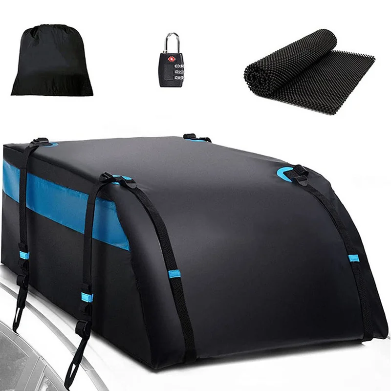 Custom auto waterproof car roof bag high quality rooftop cargo carrier bag long trip storage foldable luggage bag