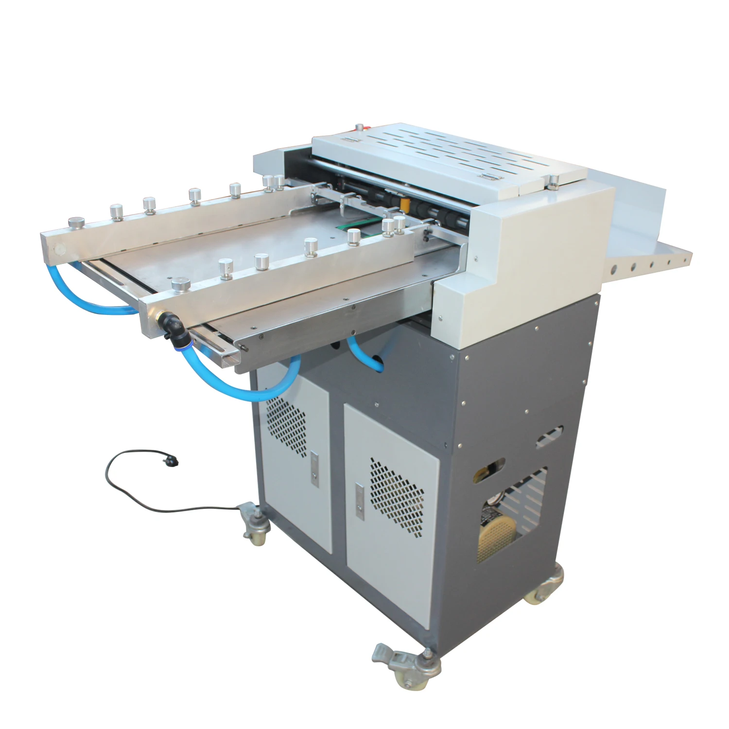 QYH660 Automatic adopts air suction feeding paper type paper creasing&perforating&Sticker cutting machine