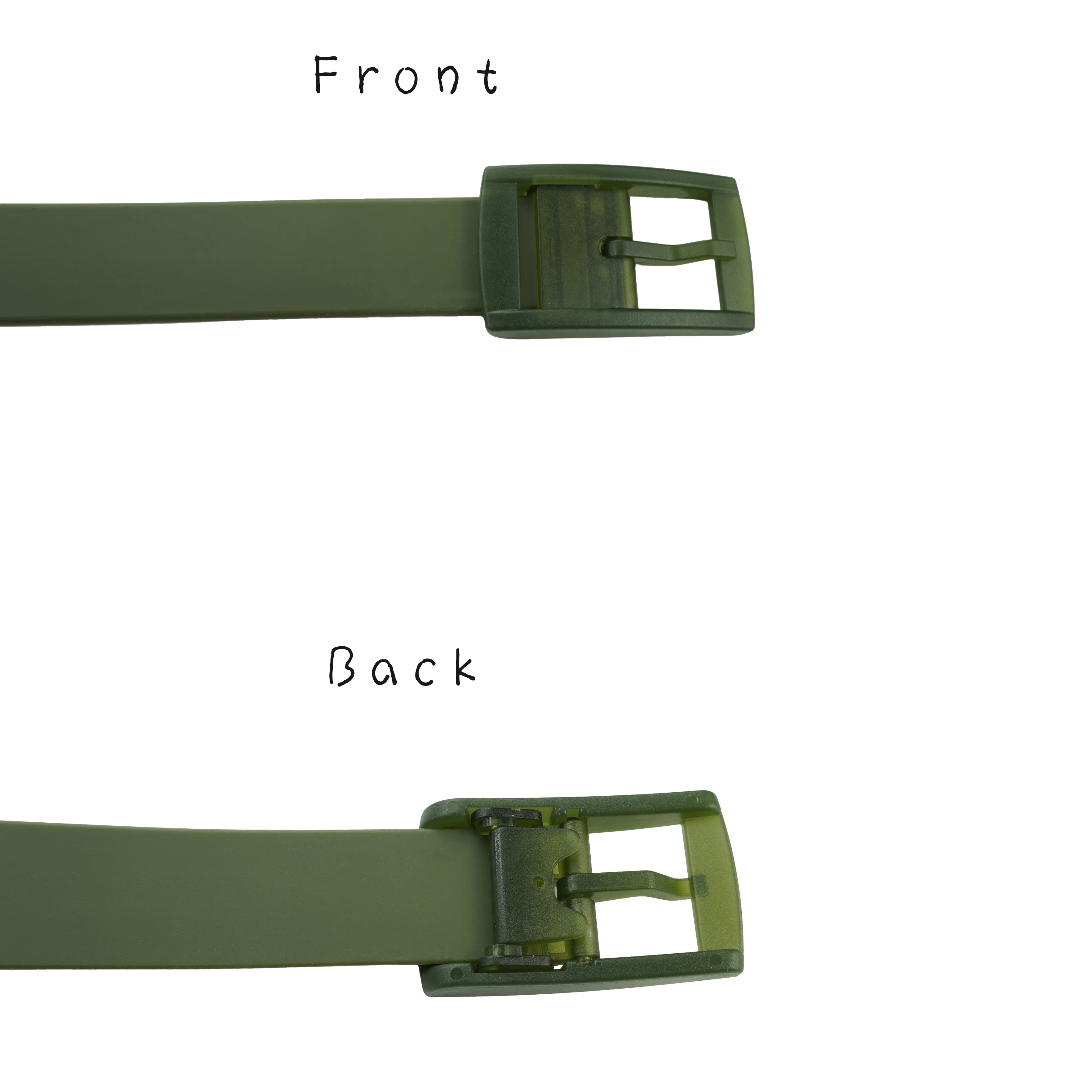 Оптовая Продажа Модные однотонные силиконовые пояса для гольфа индивидуальные унисекс резиновые ремни с пластиковой пряжкой