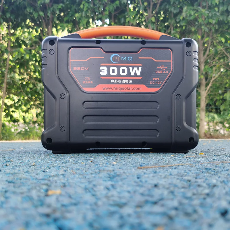 Energy Storage Home Large Capacity Outdoor Camping Rechargeable Lithium Battery 300W Portable Generator Solar Power Station