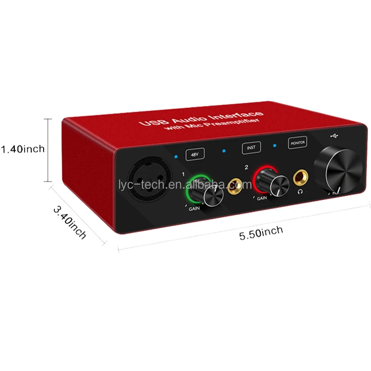 Оптовая продажа с завода, Лидер продаж, звуковая карта OEM/ODM с аудио интерфейсом