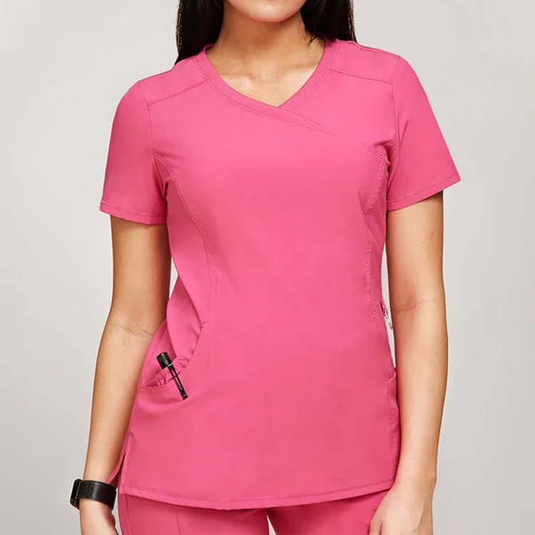 New Arrival Top Selling Perfect Fit Doctor Uniform Short Sleeve Multi-pocket Medical Nursing Scrubs Suits