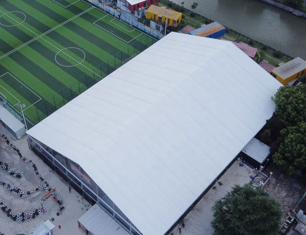 Curved Roof Tent Structure Tennis Court Tent For Sports Hall