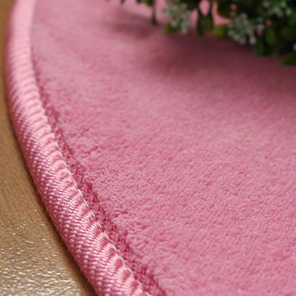 High Quality Round Rug Pad Mat for Kids Playhouse Play Tent Super Soft Coral Kids Play Rug