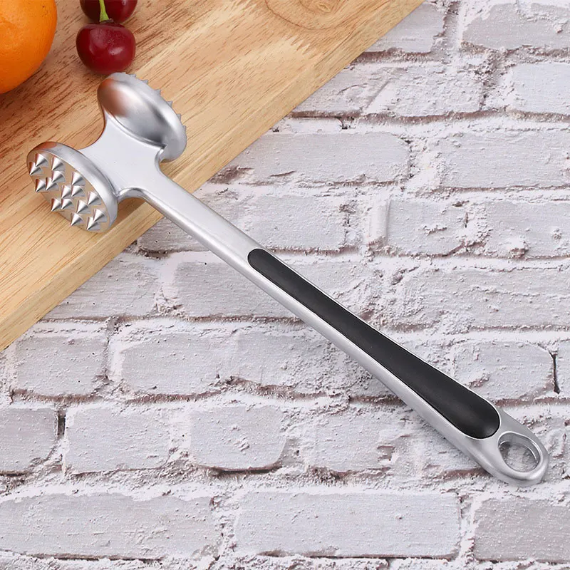 2022 Kitchen tools Zinc alloy loose meat hammer beef hammer steak hammer double side knock tender meat mince meat beater