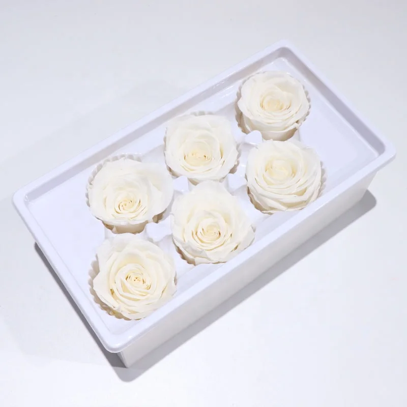 Оптовая продажа, сохраненные красные розы класса А длиной 5-6 см, подарок на день рождения, украшение для дома и свадьбы «сделай сам»