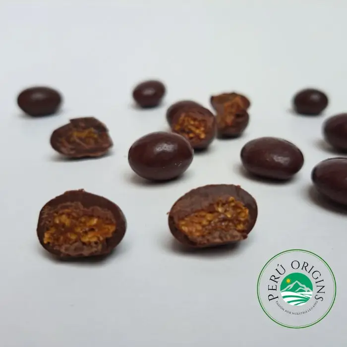 Excellent Quality Cheap Bulk Wholesale Golden Berries Organic Dark 70% Cacao Chocolate With Sugar Cane From Peru