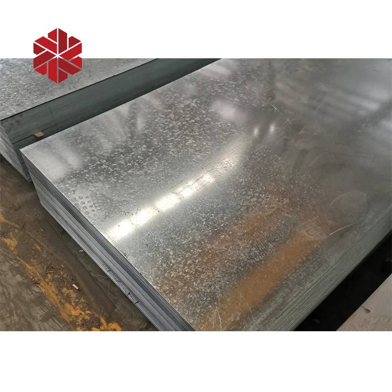 Hot Dip Galvanized Steel Plate 5mm Thickness Single Sided g3302 Galvanized Sheet 4 ft x 8 ft