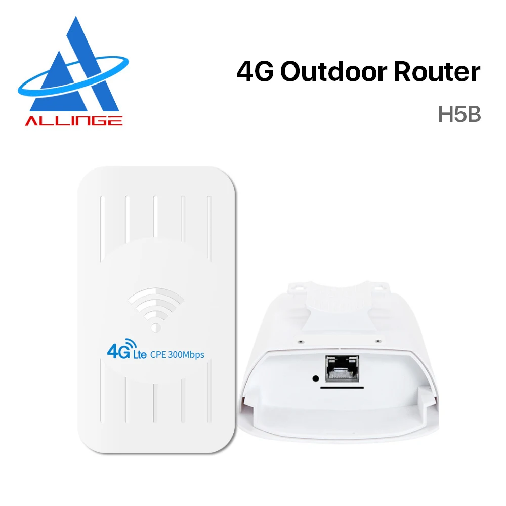 ALLINGE MDZ3106 3g 4g Lte 300 Мбит/с уличный маршрутизатор Cpe H5B водонепроницаемый Wi-Fi роутер со слотом для