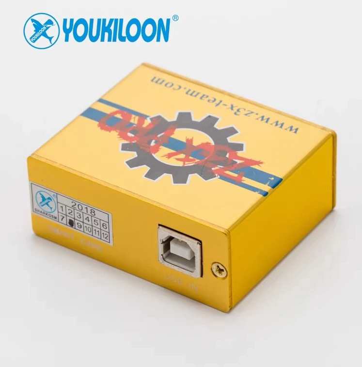 Набор инструментов для ремонта мобильных устройств Z3x pro box, коробка золотого цвета с 4 кабелями для ремонта мобильных устройств