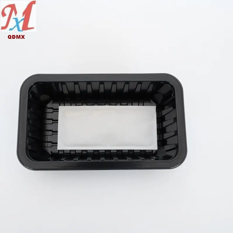 Absorbent rectangular disposable pad box,Food Grade fruit vegetable plastic meat tray,EPS Foam PET/PP food Trays with lids