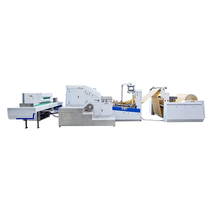 
High quality durable using paper bag making machine fully automatic, paper handle bag making machine 