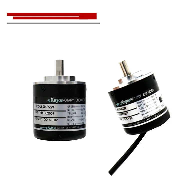 Photoelectric rotary incremental encoder  DC4.75V-30V 2TH100/200/300/360/500/600/1000/1024  TRD-J600-RZW TRD-J600-RZS encoder