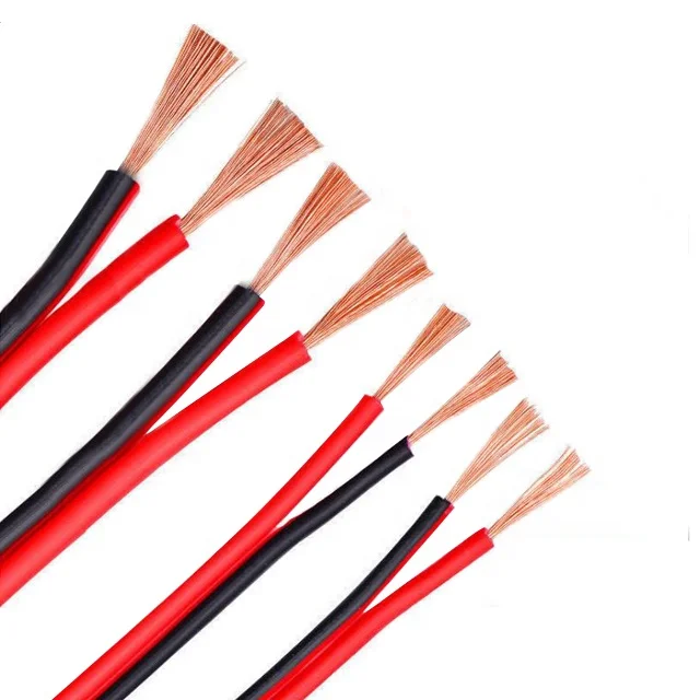 Power Cord 1.5Mm 2 Cores Electric Copper Speaker Wire Parallel Manufacturers Cable Price PVC wiring electrical wires and cables