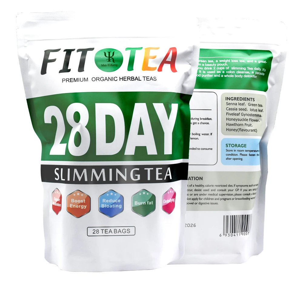 New arrival OEM/ODM 28 Day Fit Tea Slimming Organic Tea Burn Fat and Detox beauty Body Herbal Tea for reduce weight