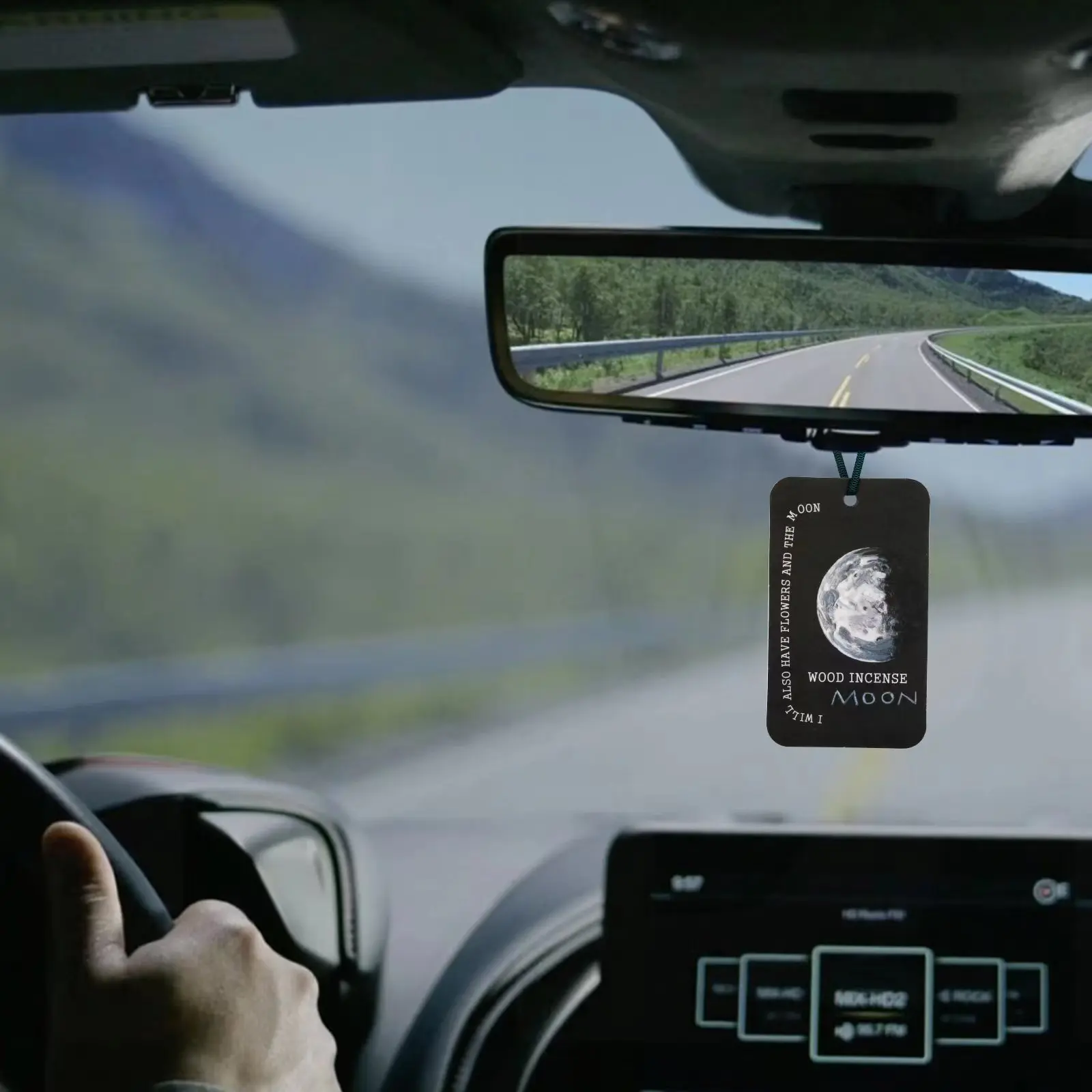 Wholesale 9 scents stocked promotion gifts car fragrance scented card private label custom design paper diffuser aroma card