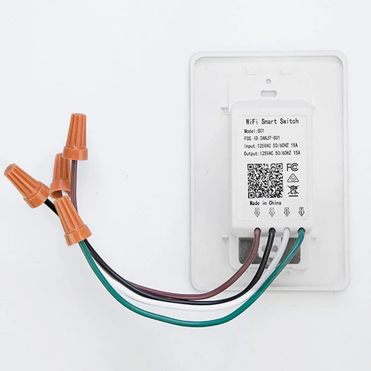 
Hot selling US Tuya smart wifi wall light switch for home automation work with Alexa & Google Home 