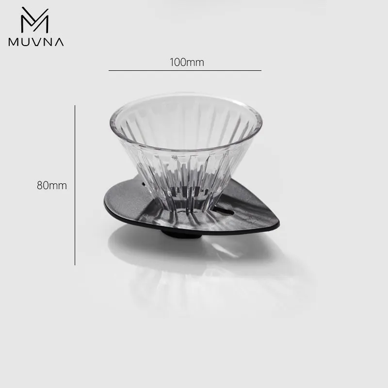 MUVNA PCTG material Coffee Dripper Filter Cup Tumbler Glass bottles Coffee mug Three layers Coffee Accessories Tool