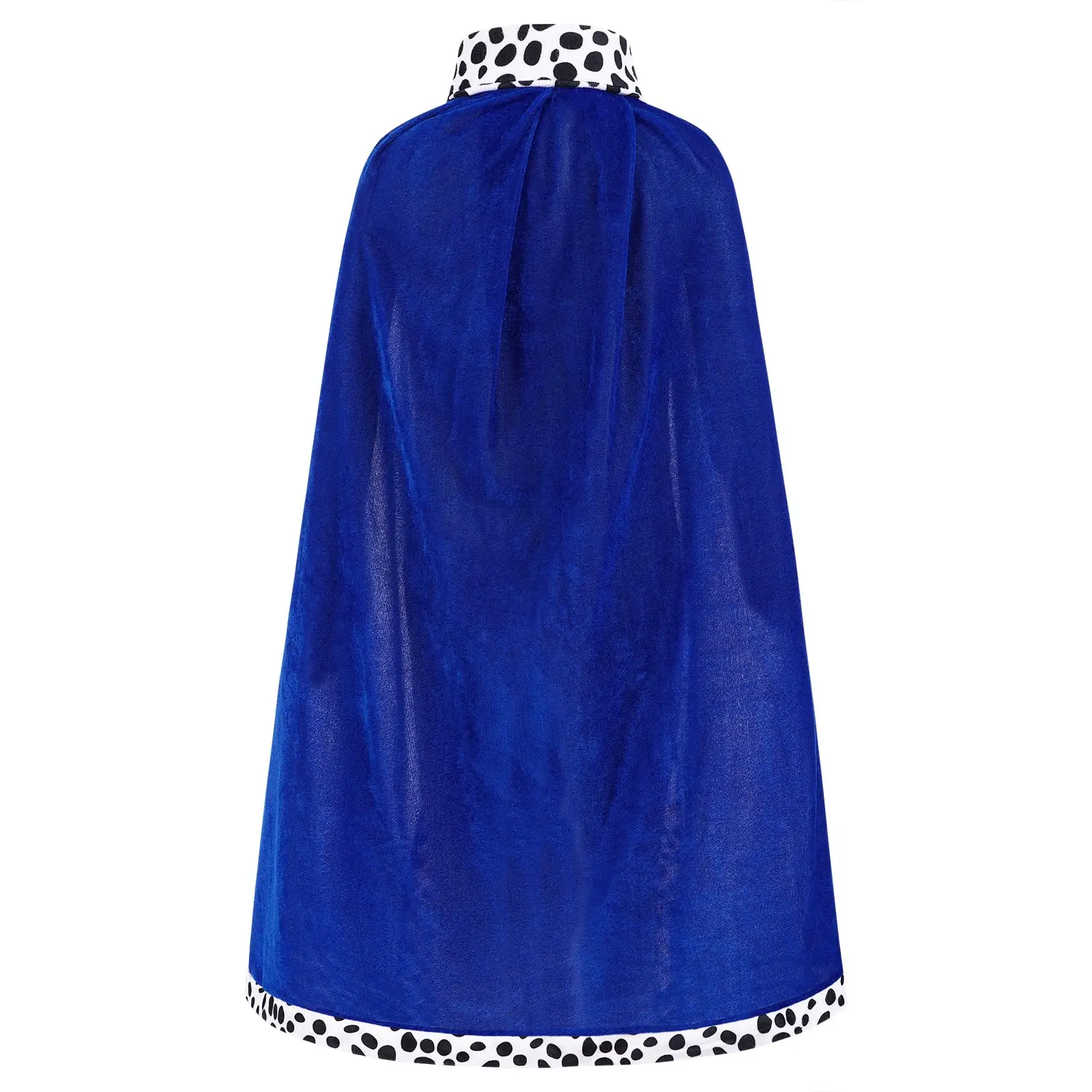 Adult Kids King Velvet Robe Crown Scepter Set Halloween Cosplay Themed Party Dress Up Cloak and Wand Set King Role Play Outfits