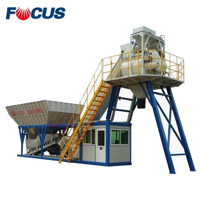 75m3/h portable ready mix concrete batching plant price