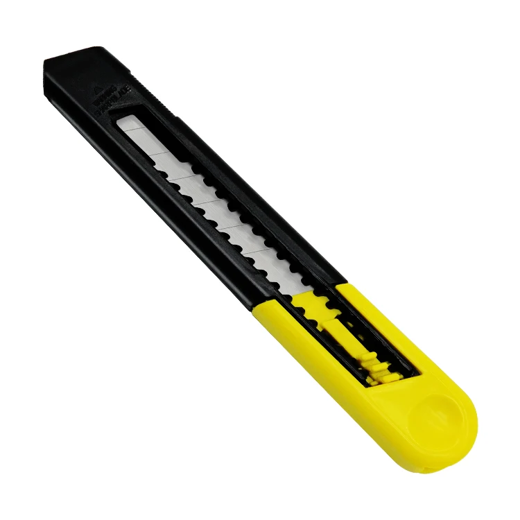 economic cutter plastic case utility knife snap-off knife box opener 18mm
