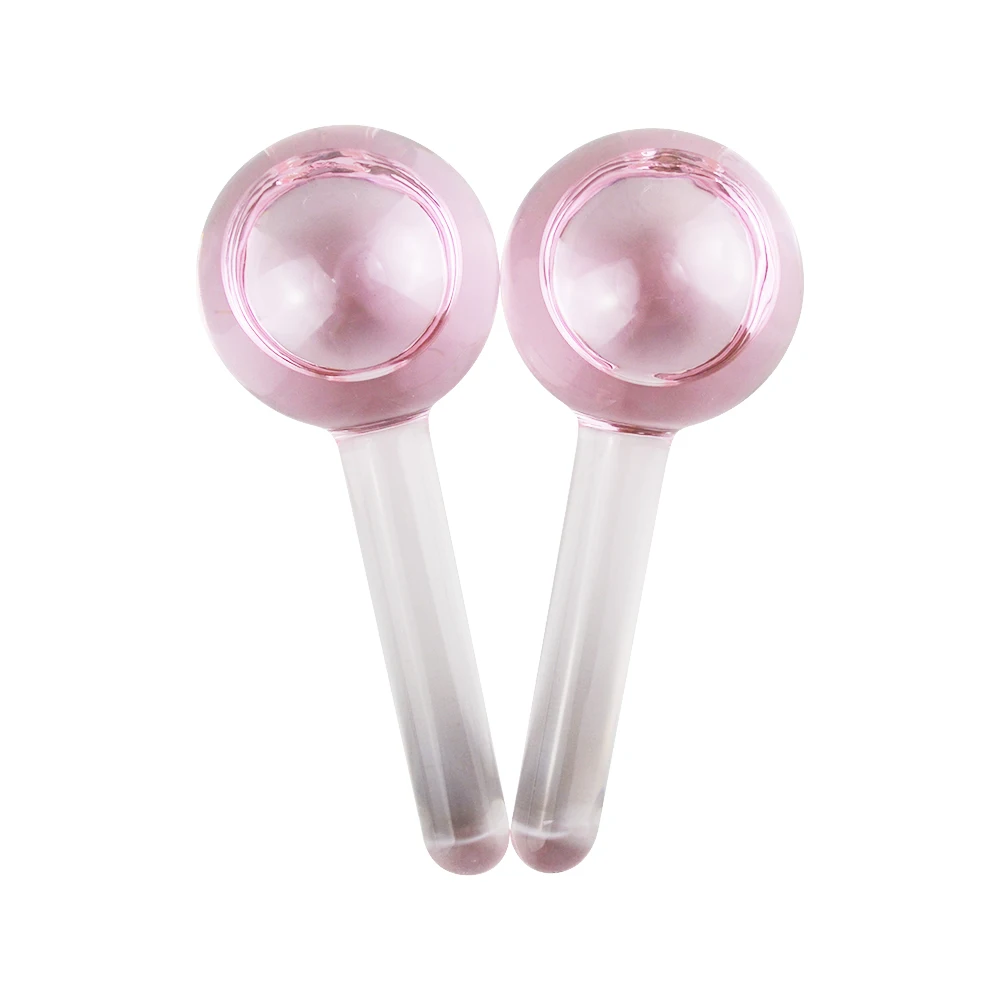 Hot trend private label custom skin care facial globes roller for face beauty skincare ice globes