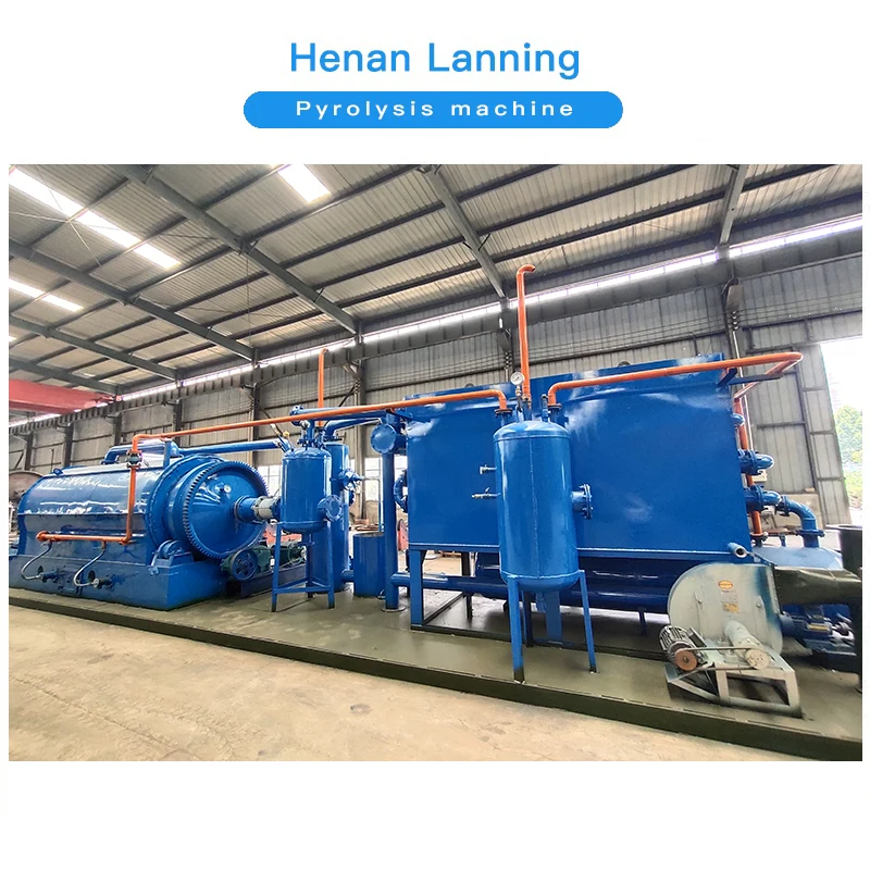 Lanning new design 1-2 tons small pyrolysis biomass machine for sale