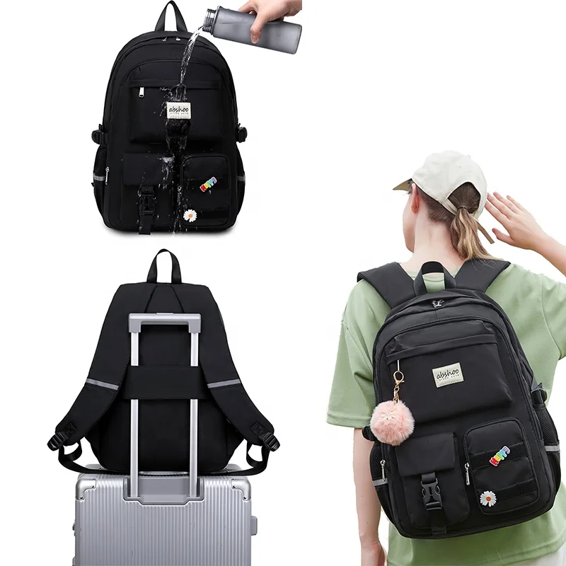 College laptop backpack high school back pack diy bag backpack school bags for girls 2024 school bag backpack for girl and boy
