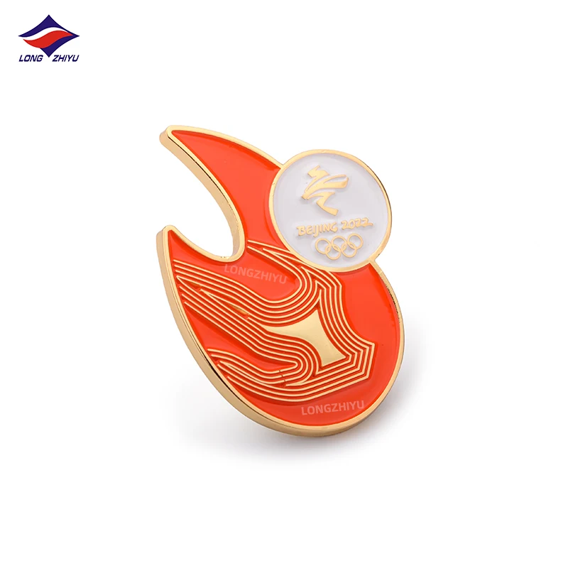 Longzhiyu 17 years die struck pins manufacturer customize personalized blazer metal brooch shirt lapel pins