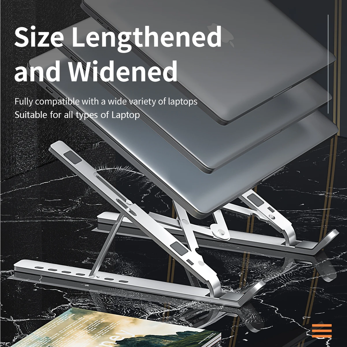 Height Adjustment Mini Plastic Laptop Stand Standing Table Portable Laptop Stand for desk