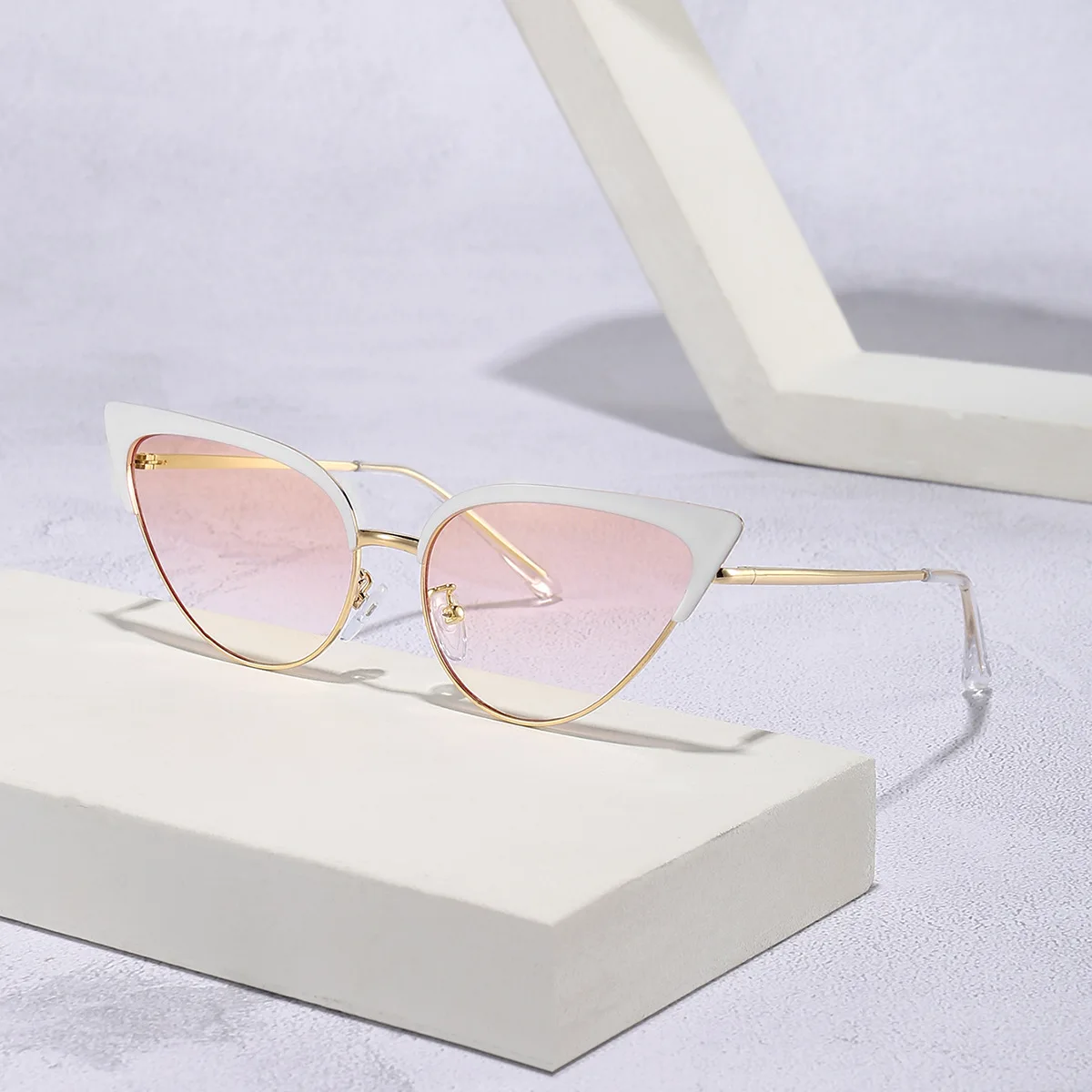 cat eye sunglasses women retro metal frame fashion shades sunglasses women