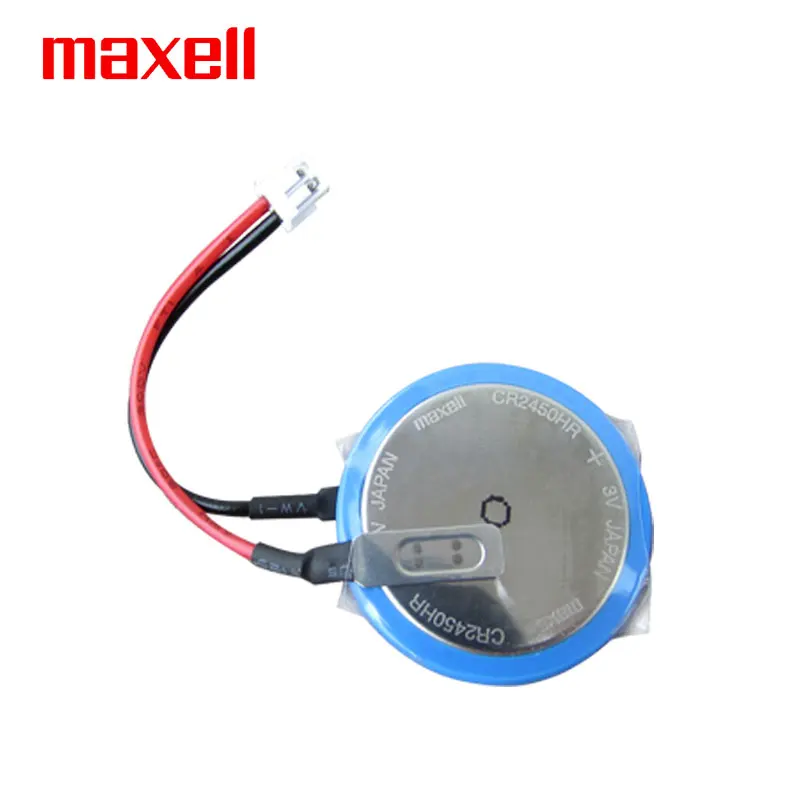 MAXELL CR2450HR Add Lead connector 3V button battery Suitable for Mitsubishi PLC servo FX3U-32BL