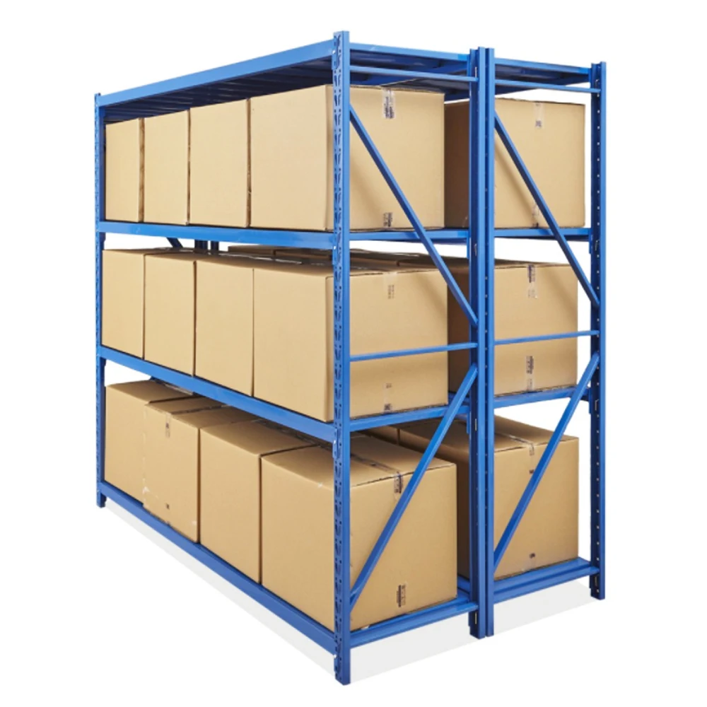 Rugged heavy duty storage metal shelf system warehouse shelves