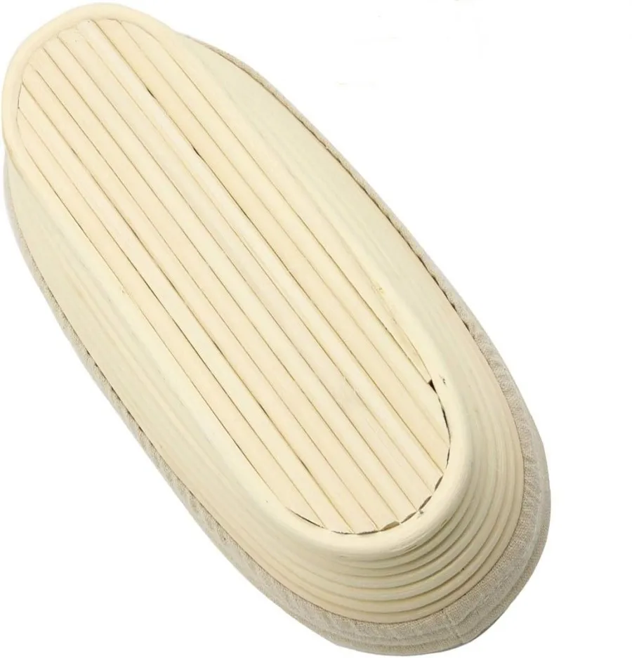 wholesale 10inch Rattan Oval Baguette  Fermentation Basket Bread Dough Proofing Basket