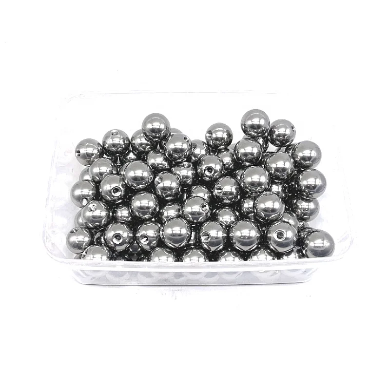 Drilled half hole stainless steel ball