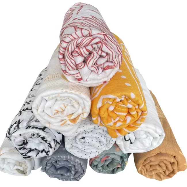 custom design selling reasonable price baby swaddle wrap cotton manufacturer baby muslin bamboo swaddle blanket