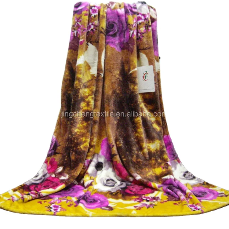 100% polyester printed fashion embroidered  sheet metal flannel fabric for blanket