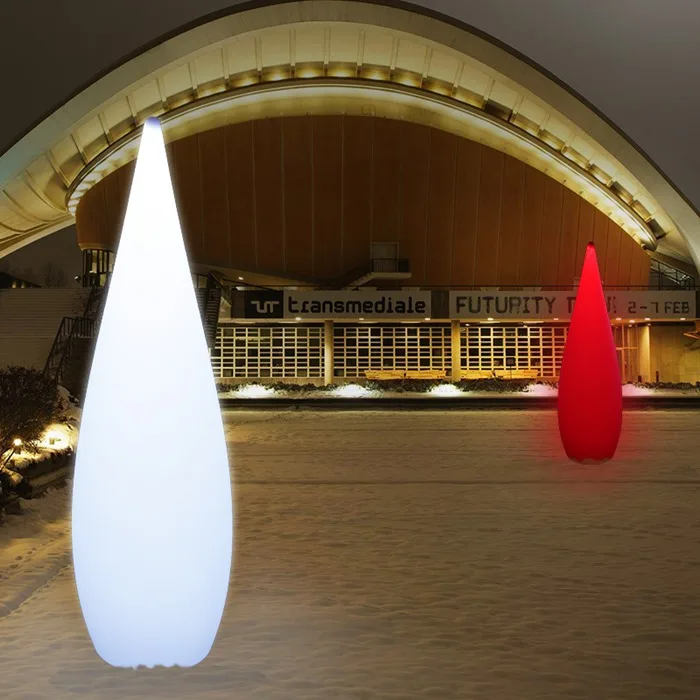 LED Floor lamp RGB water drop outdoor lights 16 colors changeable for holiday decorative lights  Shuttle shape hot selling