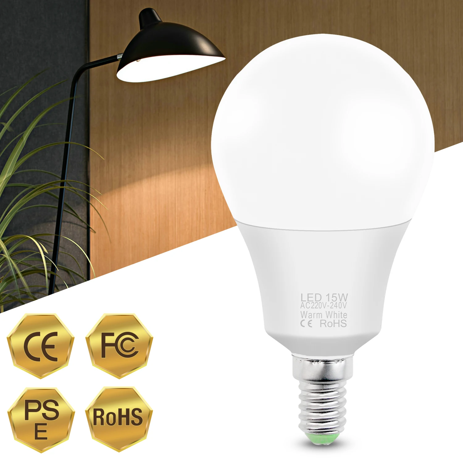 
China Electric Lamparas Led Lamp 220V 3W 6W 9W12W 15W 15W 18W 20W E27/E26/E14 Led Lamp Light Bulb 