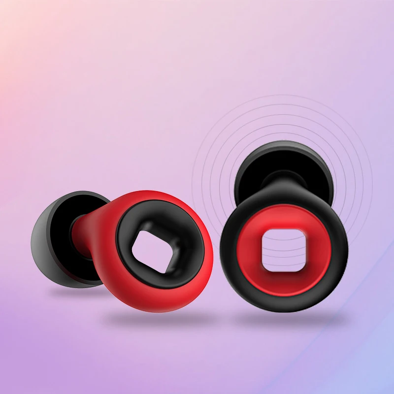 Quiet Ear Plugs for 25-28dB Noise Cancelling Soft Reusable Hearing Protection in Flexible Silicone for Sleep