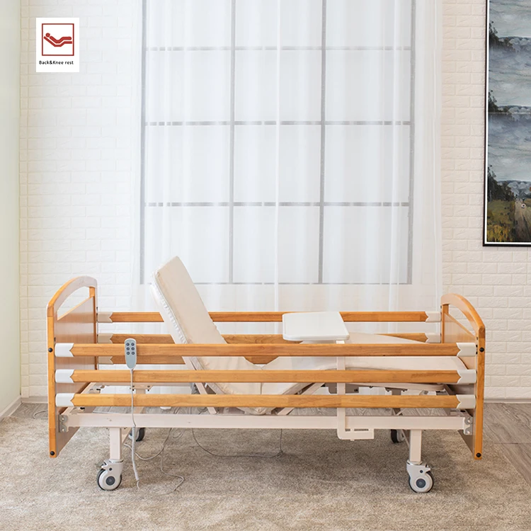 
multi function medical electric home nursing bed with folding table 