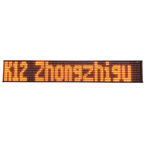 Arabic bus LED destination information system amber color rolling message head sign board display