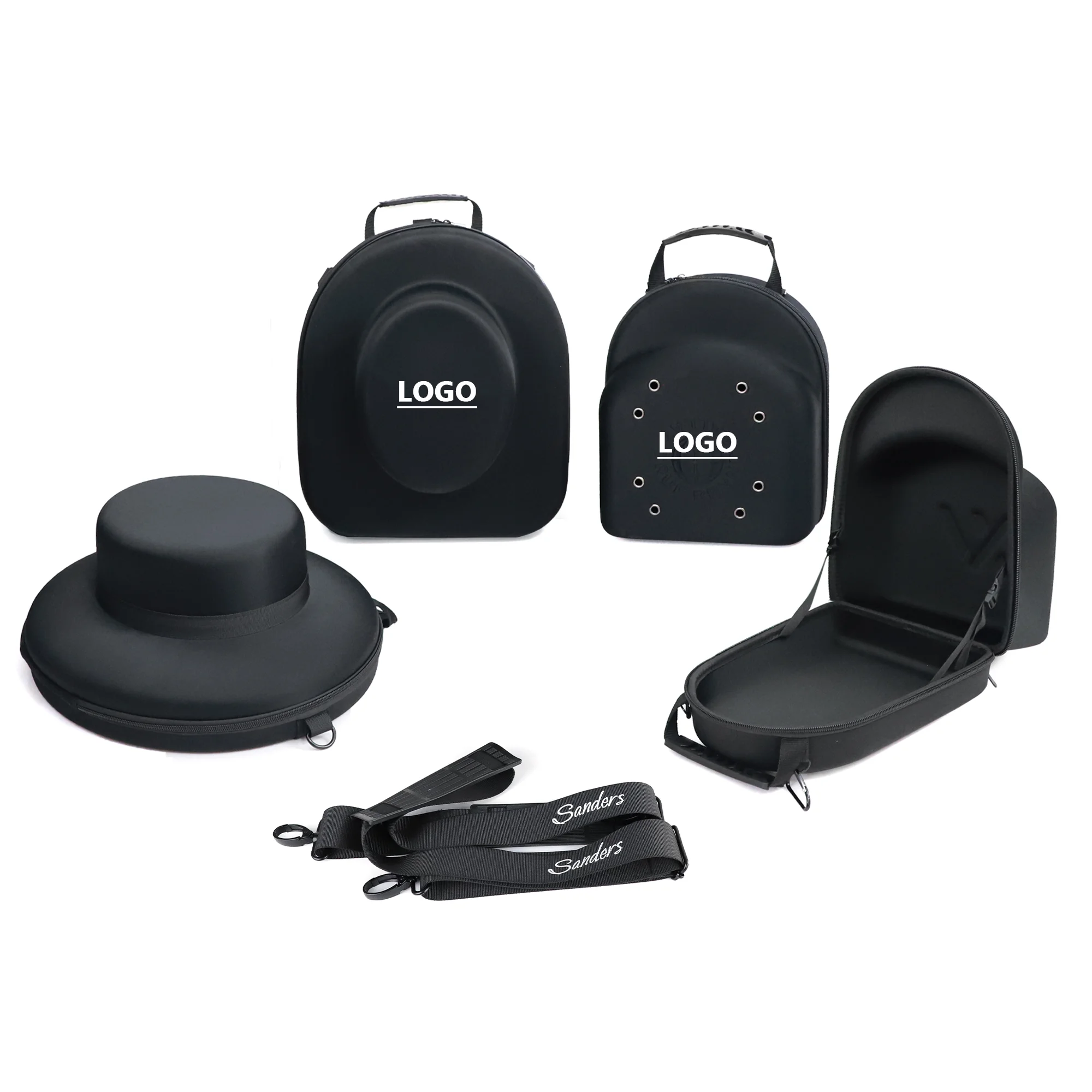 Custom 6/12/24 PCS Hats/Caps Storage Case For Travel, Hard Carrying EVA Cap Carrier Case Carrier