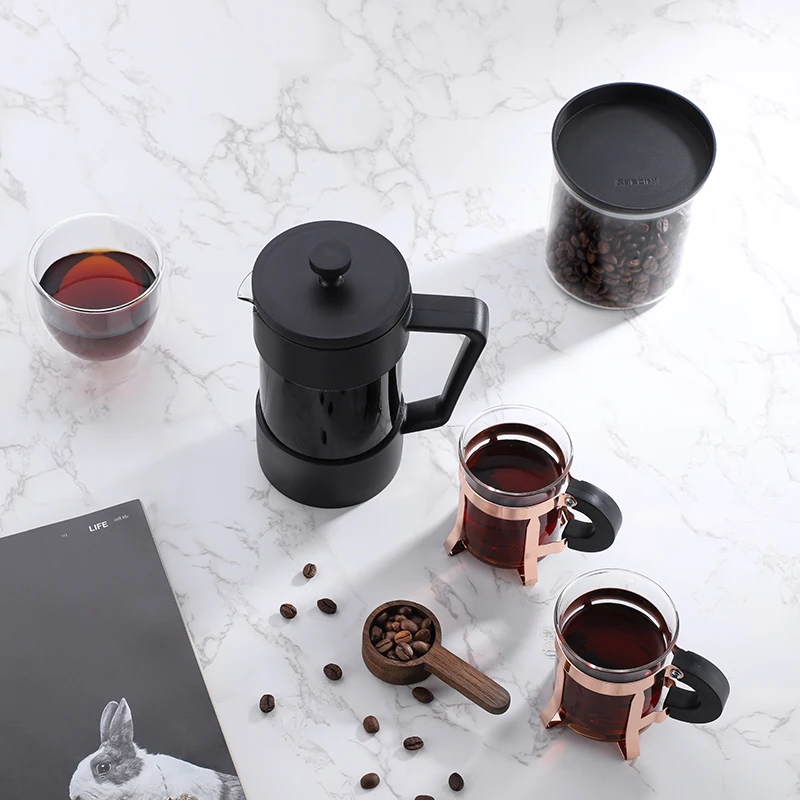 Seecin Oem & Odm заказной цвет пищевой нержавеющей стали френч пресс для жарки высокого боросиликатного стекла Френч пресс кофе