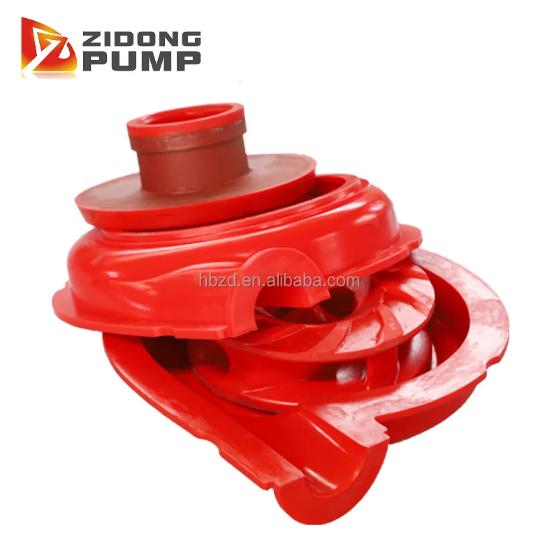 No Burrs Non-stick Polyurethane Urethanes Material Slurry Pump Impeller and Liners with Smooth Surface