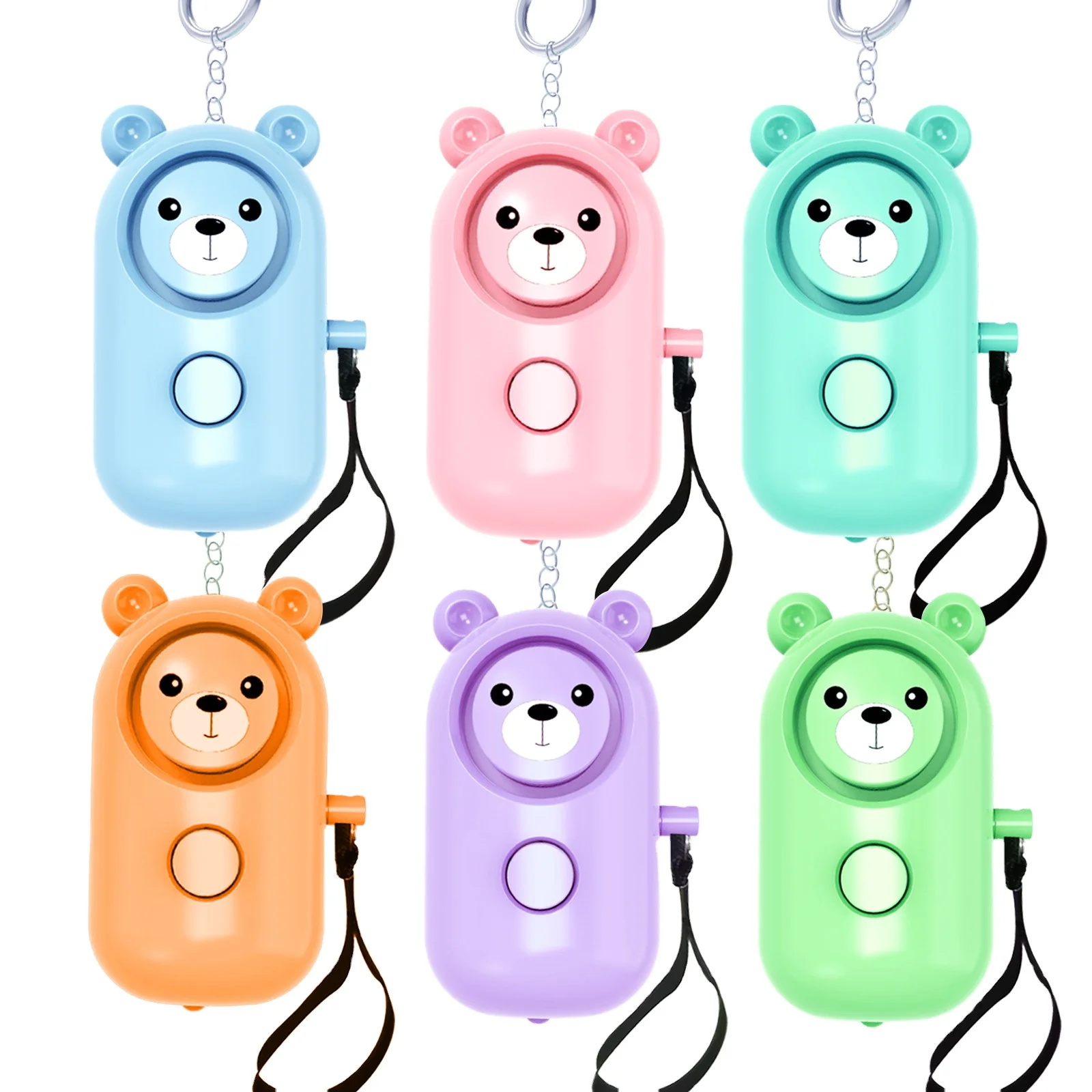 Security Alarm Keychain with LED Light for Women Kids and Elders