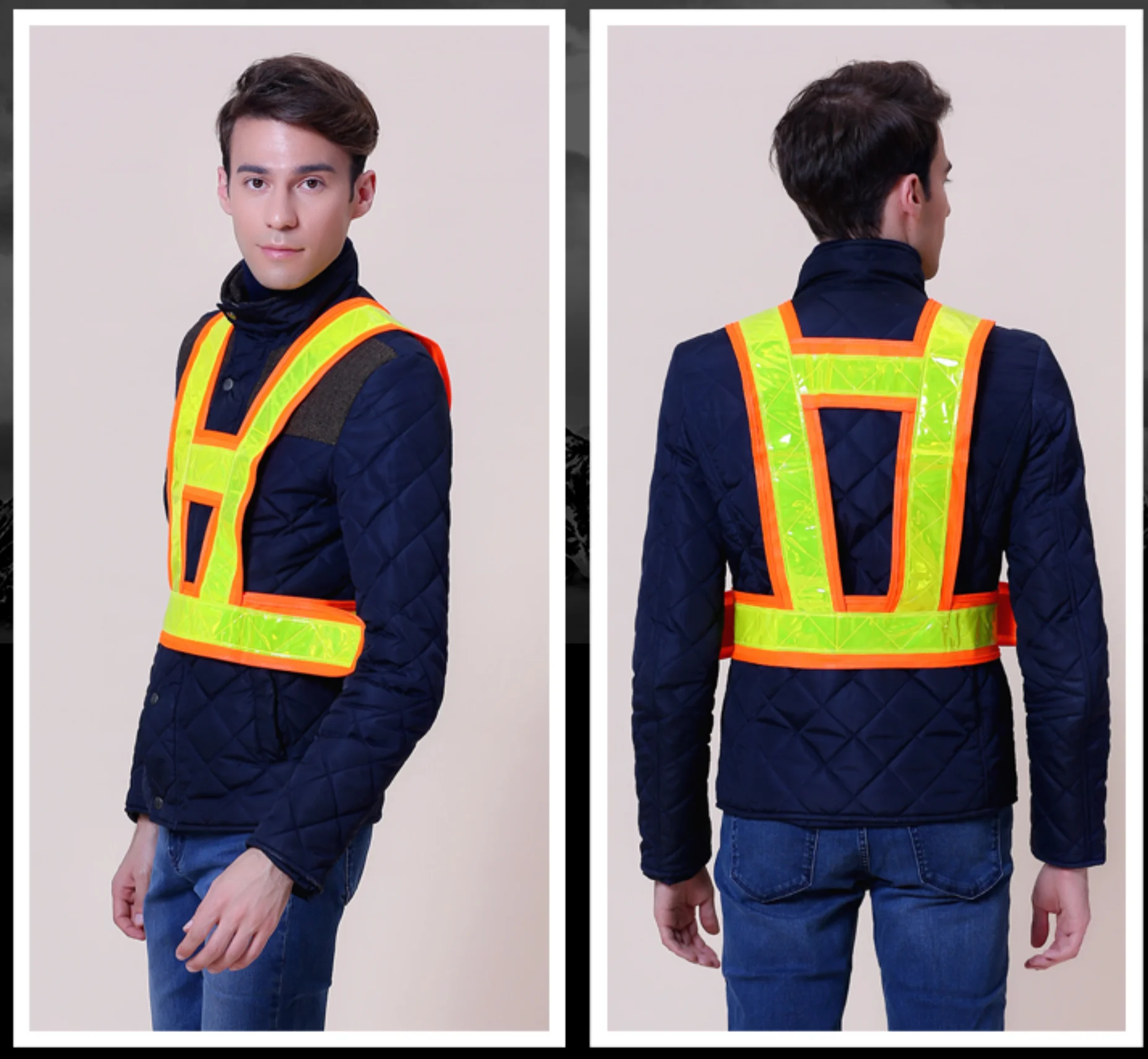 High Visibility Provides Absolute Security Suitable for Running Cycling Motorcycle Green safety vest