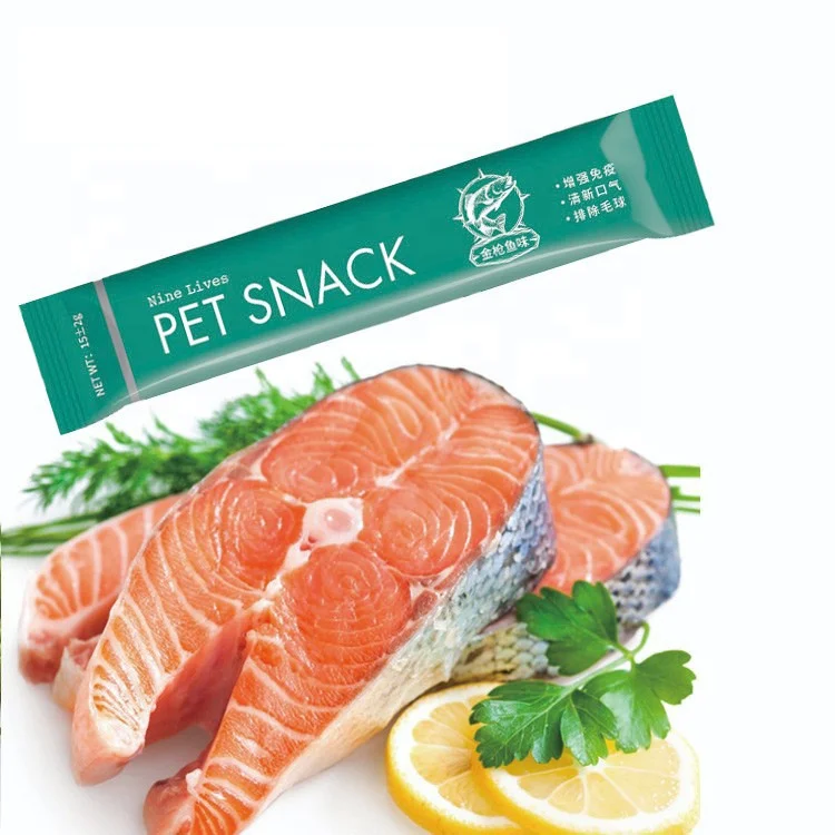 Amazon Hot Selling Product 15g Delicious Cat Bars Cat Treat Snack Wet Food