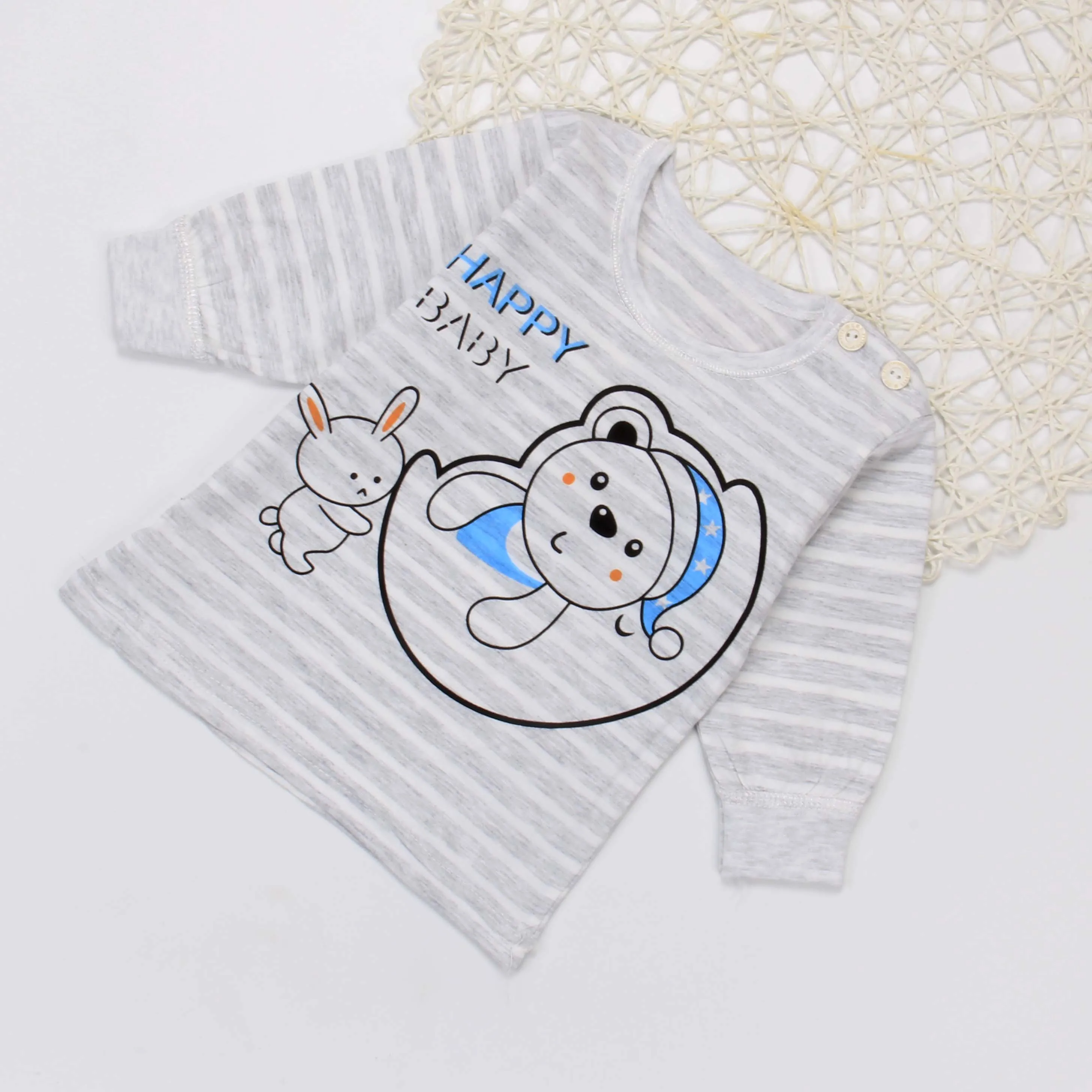 
baby clothes branded brands wholesale Baby pajamas in spring, summer and Autumn New design baby underwear 0-3 years old 